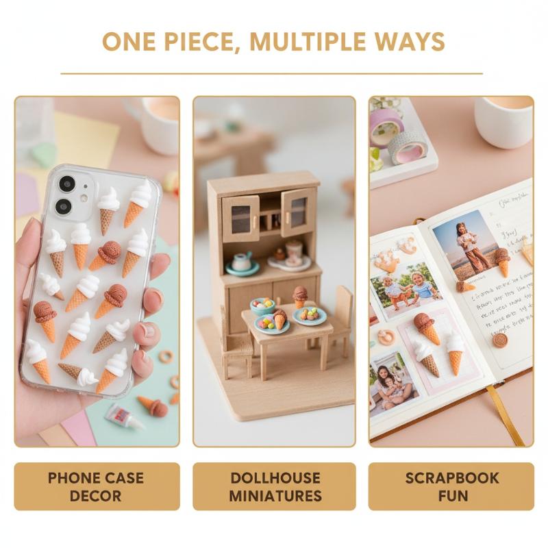 Embellishments For Scrapbooking - Urocze Mini Ozdoby z Żywicy w