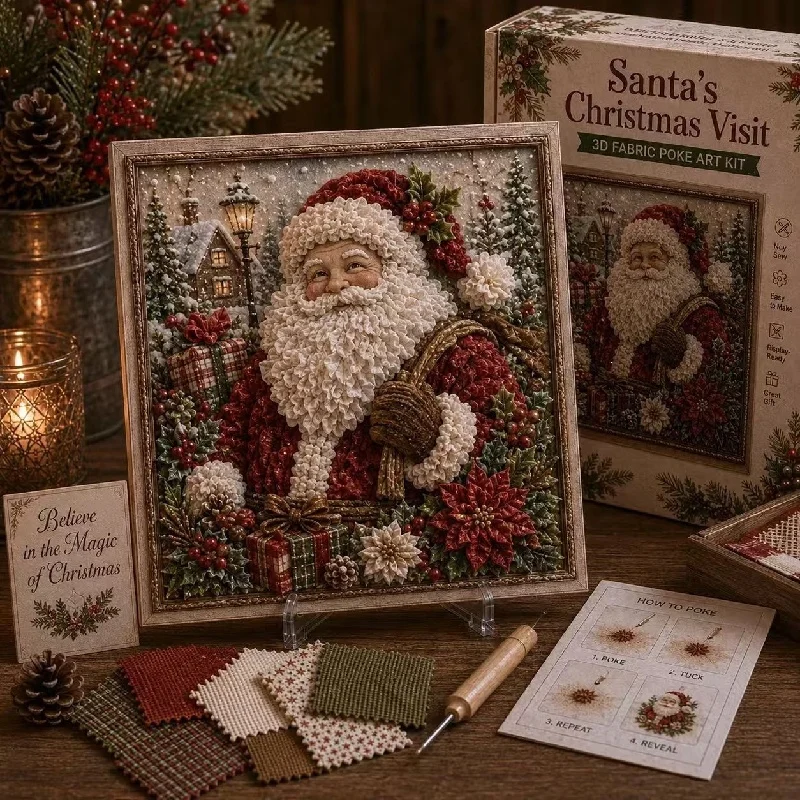 Embroidery Craft - Zestaw do tworzenia ozdób świątecznych w