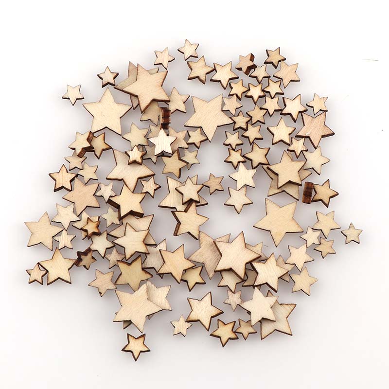 Embellishments For Scrapbooking - 100 sztuk DIY rozmiar mieszania Pentagram