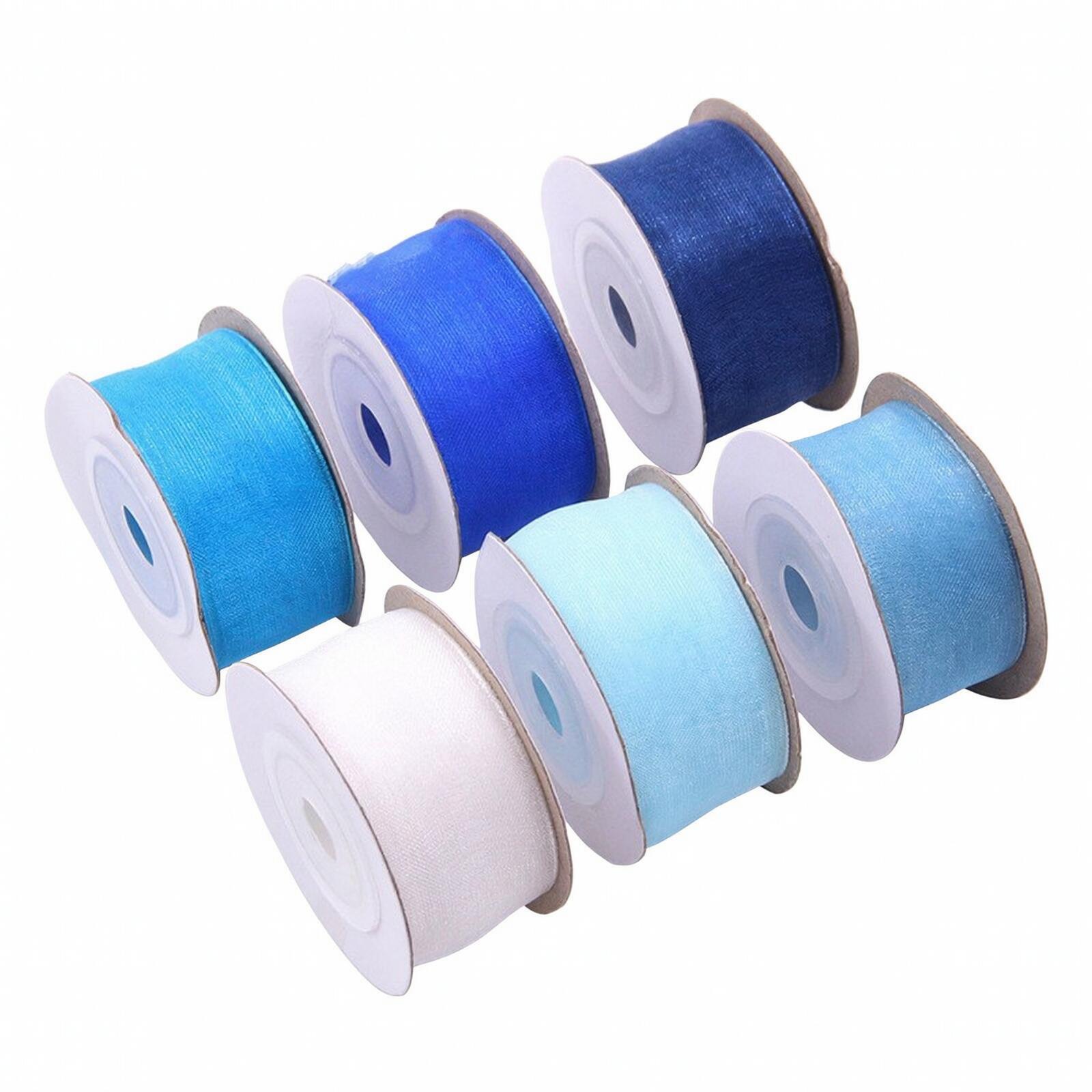 Organza Ribbon Spool - Przezroczysta, ozdobna szpula z wstążką do