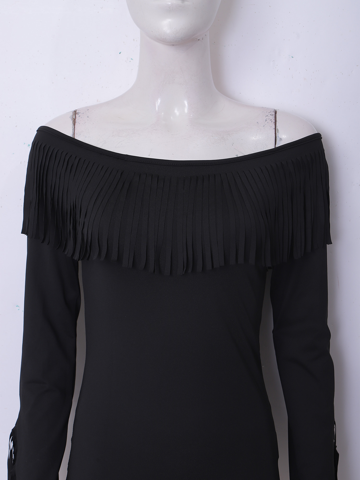 Damska bluzka z odkrytymi rami – Tassel Fringe Trim recenzja i cena
