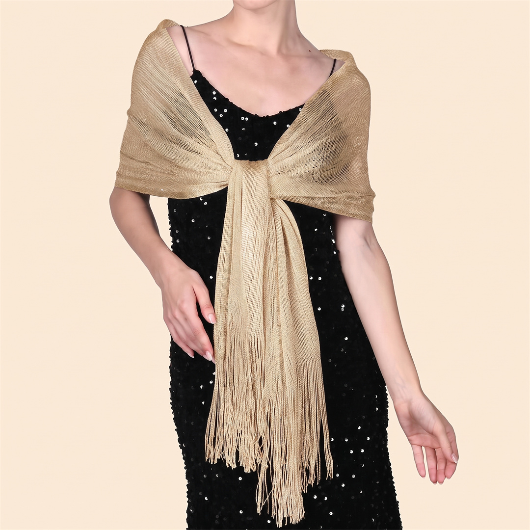 Modna, błyszcząca chusta przec – Tassel Fringe Trim recenzja i cena