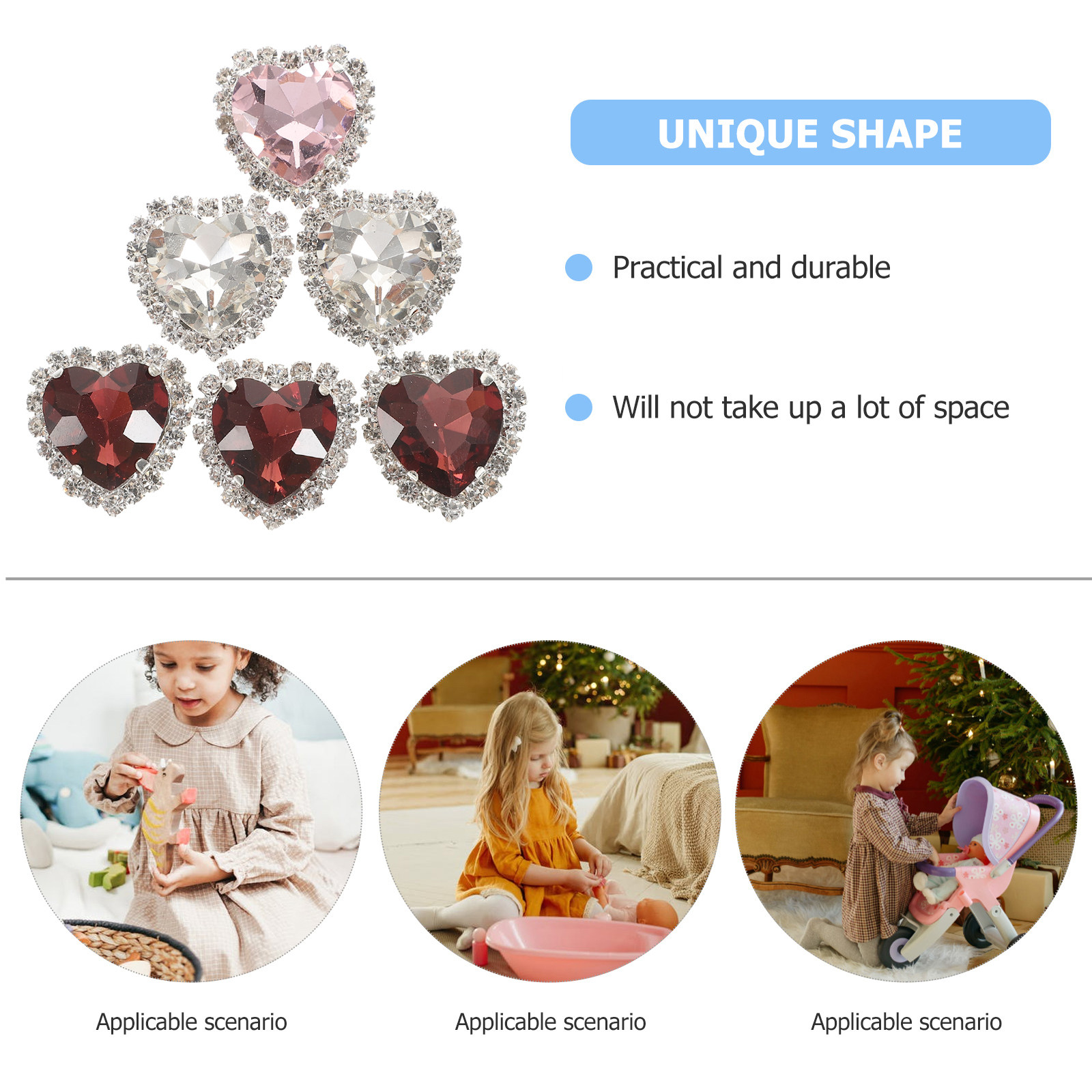30 szt. kryształków w kształci – Embellishment Glue Craft recenzja i cena